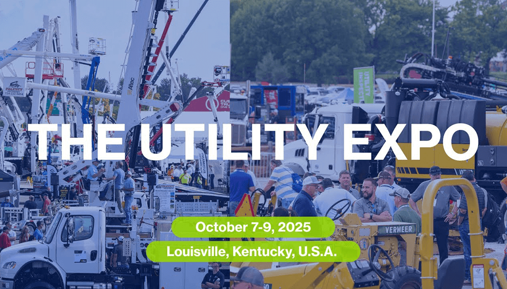 The Utility Expo drone overview outside
