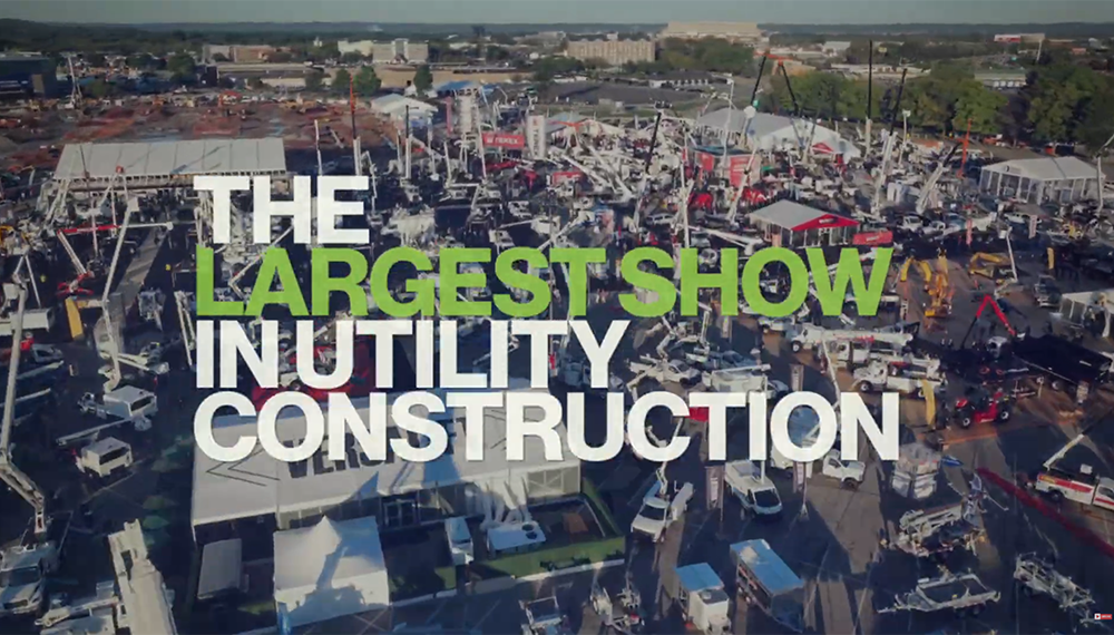 The Utility Expo drone overview outside