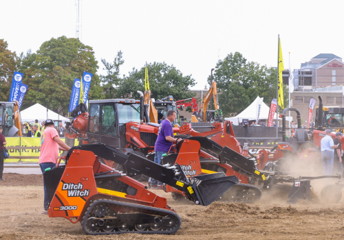 Ditch Witch demo equipment