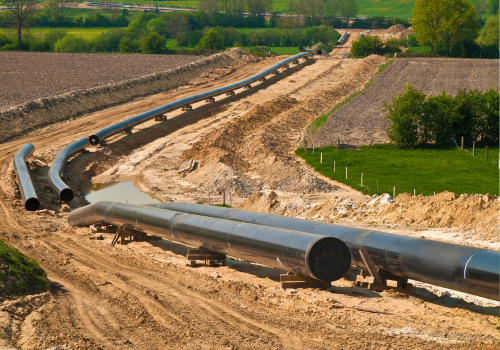Pipeline under construction
