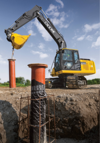 John Deere midi excavators