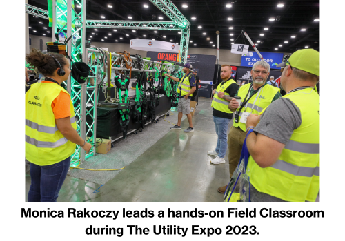 Monica Rakoczy leads a hands-on Field Classroom during The Utility Expo 2023.