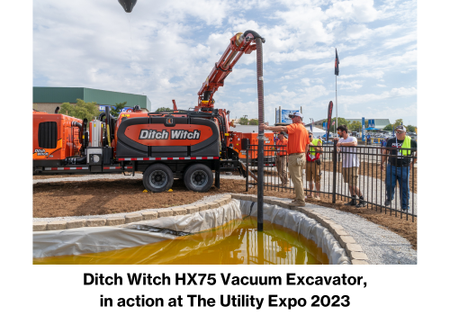 Ditch Witch HX75 Vacuum Excavator, in action at The Utility Expo 2023