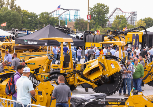 Vermeer trenching equipment as seen at The Utility Expo largest trade show for utility construction