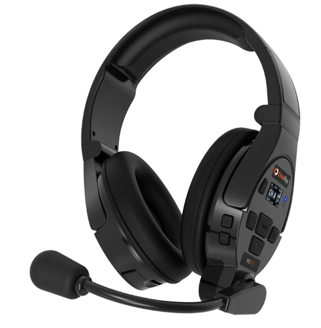 The DR10 is the latest all-in-one wireless headset from CrewPlex. It provides full duplex wireless communications for crews of up to 10 users in the most demanding applications.