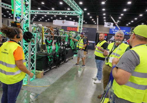 Field classroom attendees learning about the new safety innovations coming to the jobsite