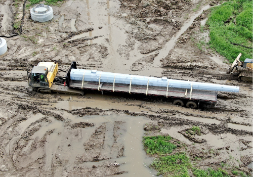 Terramac rubber track crawler carrier 